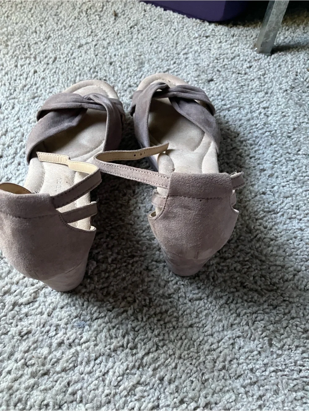 Chinese Laundry Taupe Knot-Front Ankle-Tie Wedges